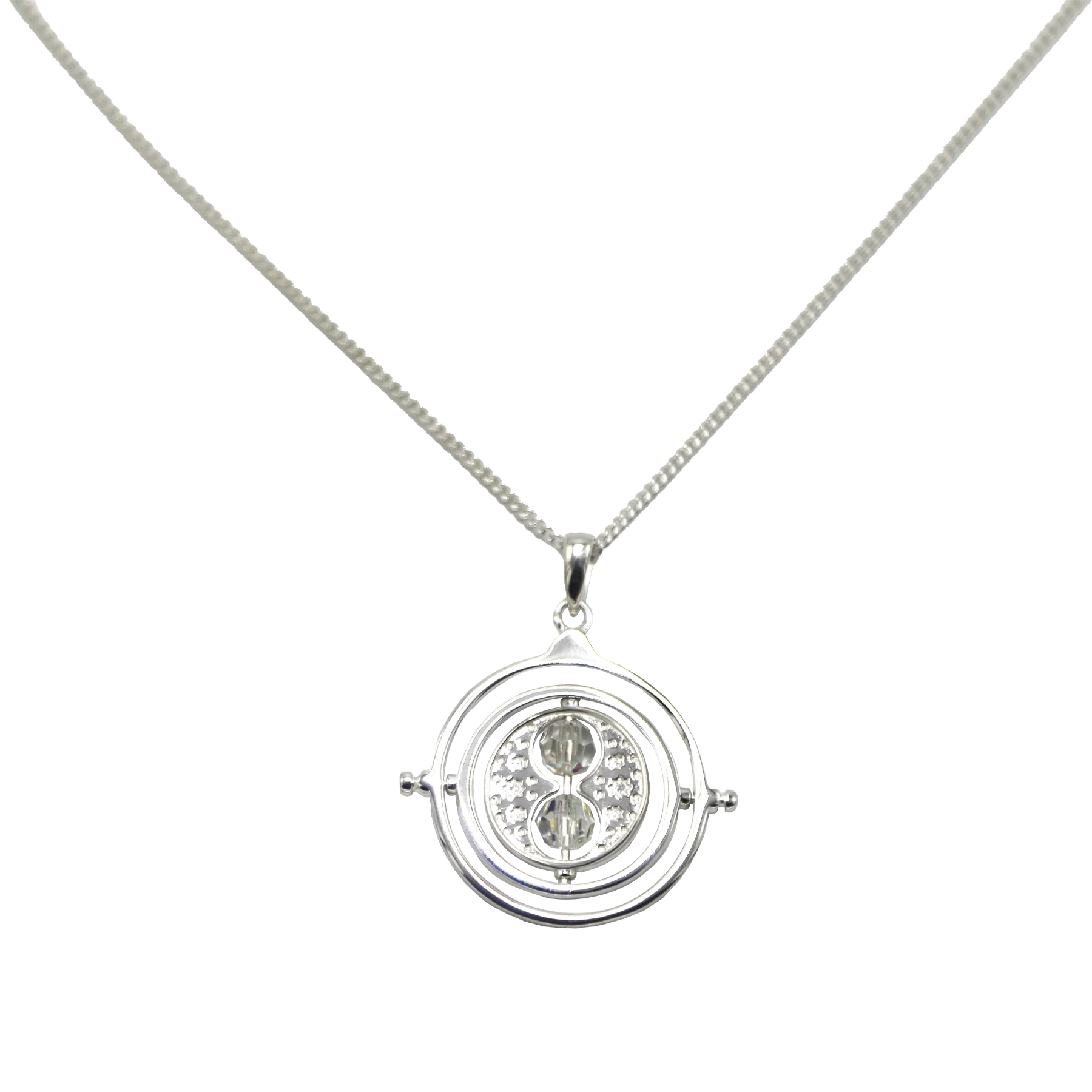 Crystal Embellished Time-Turner Necklace