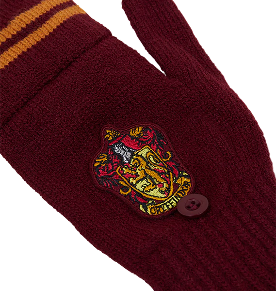 Gryffindor Knitted Mitten Capped Gloves - Image 3