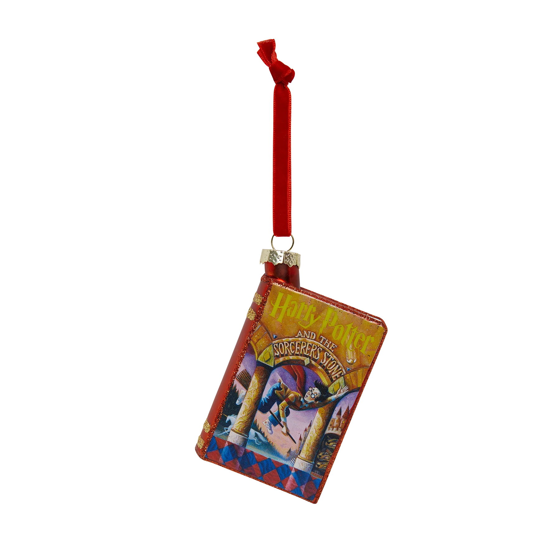 Harry Potter Book Cover Glass Ornament