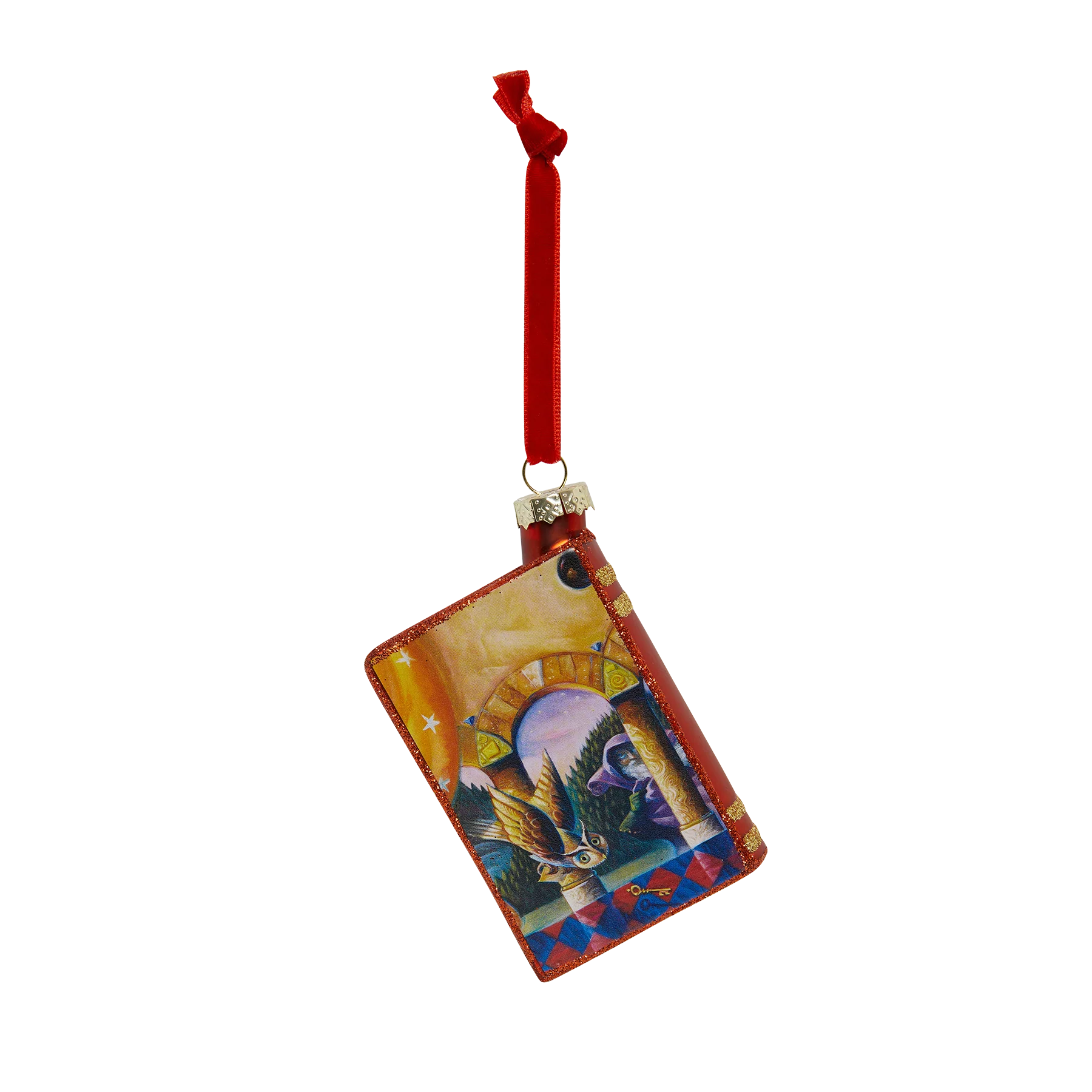 Harry Potter Book Cover Glass Ornament - Image 2