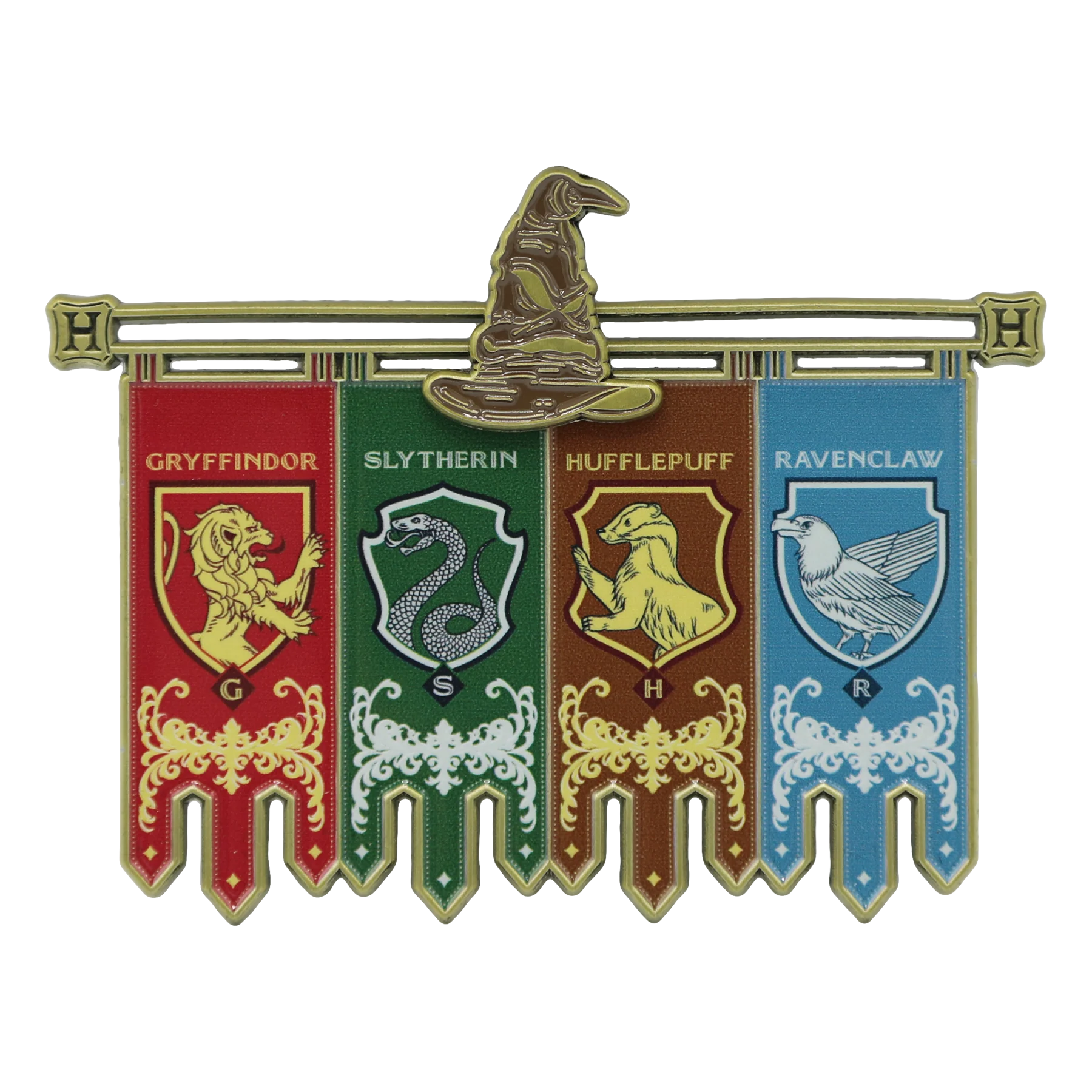 Hogwarts Crest Sliding Pin - Image 2