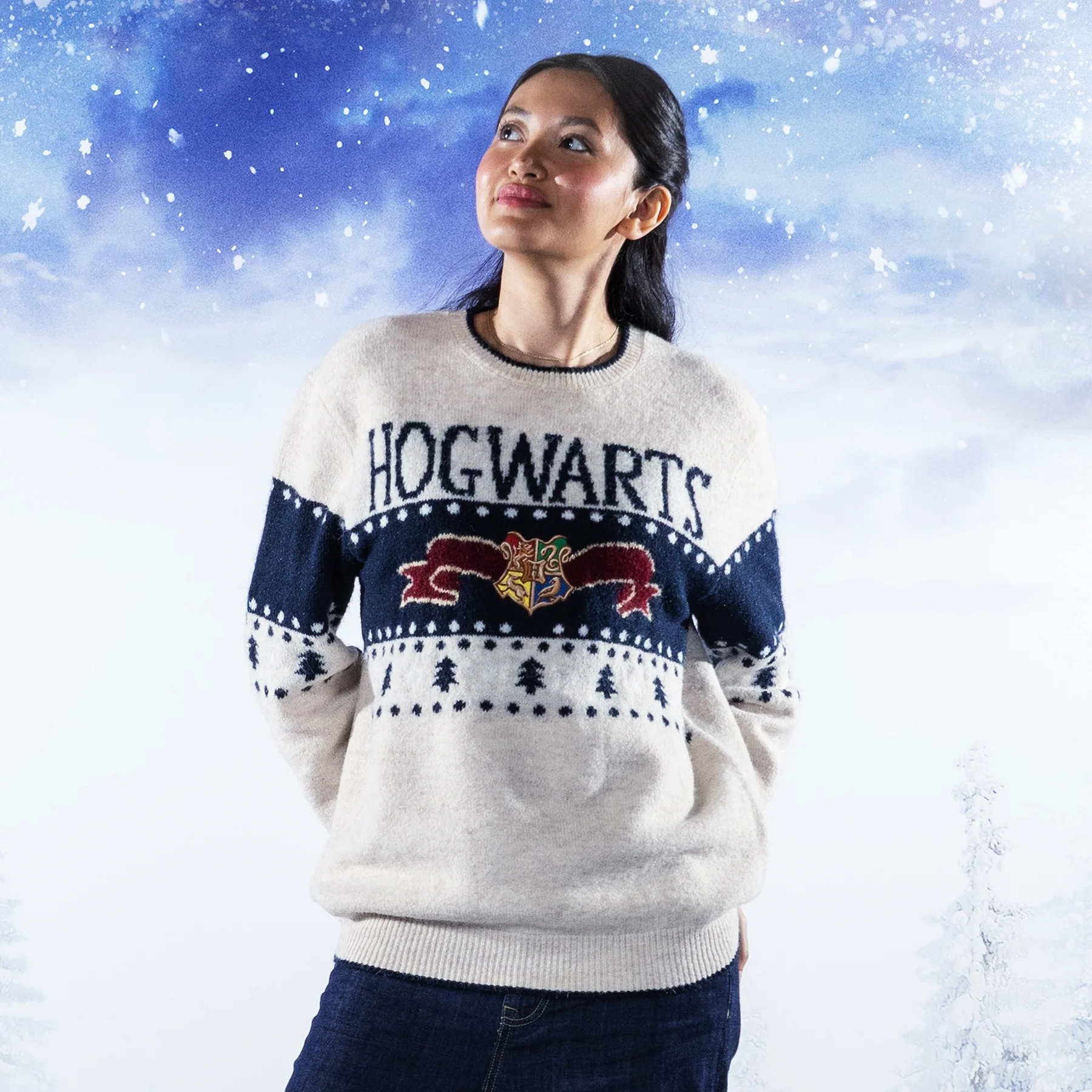 Hogwarts in the Snow Christmas Jumper - Image 4