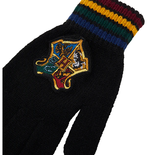 Hogwarts School Crest Knitted Gloves - Image 2