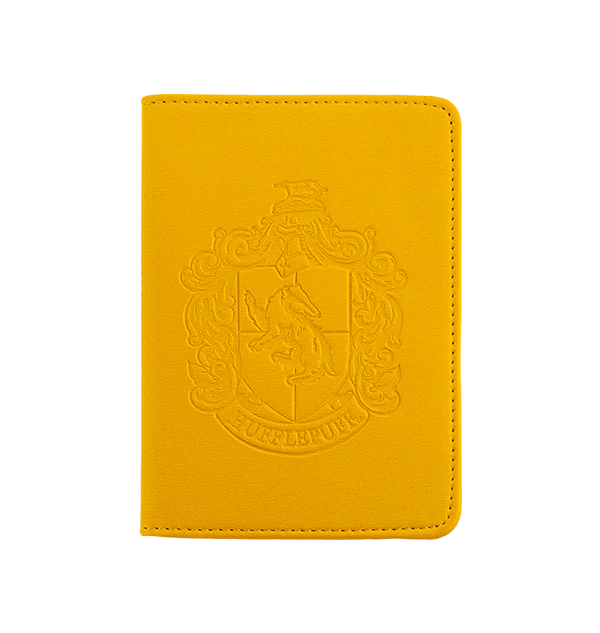 Hufflepuff Embossed Crest Passport Holder