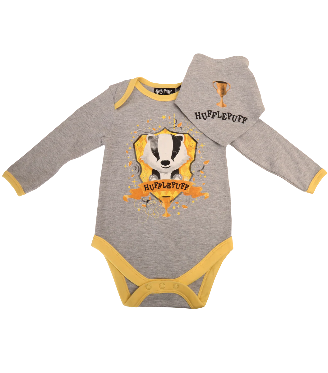 Hufflepuff Mascot Babygrow and Bib