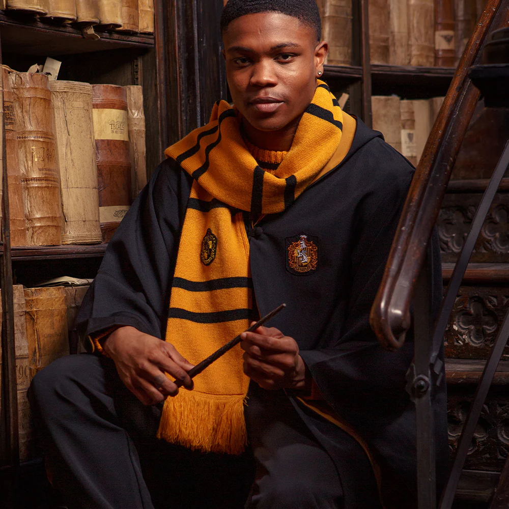Kids Personalised Hufflepuff Robe - Image 5