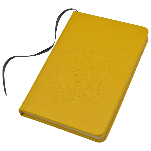 Personalised Hufflepuff Crest Embossed Journal - Image 2
