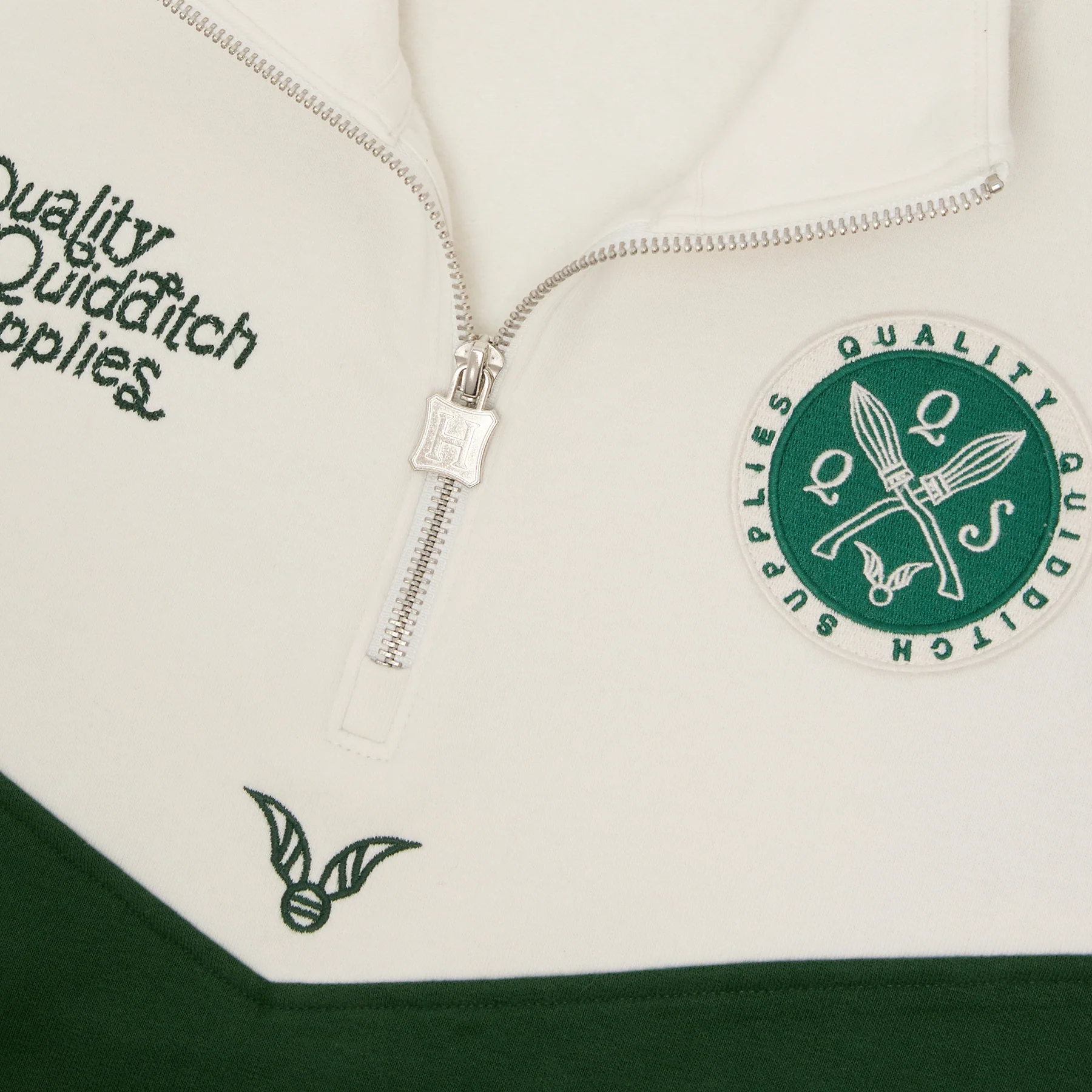 Quality Quidditch Supplies 3/4 Zip Sweatshirt - Image 5