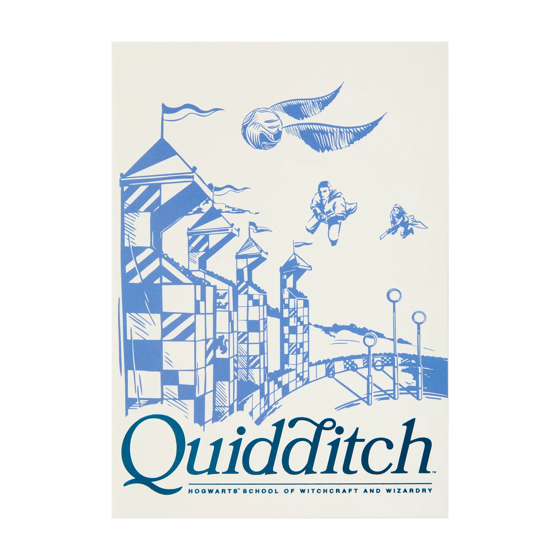 Quidditch Foiled Postcard