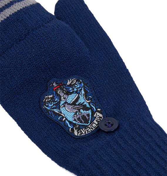 Ravenclaw Knitted Mitten Capped Gloves - Image 3