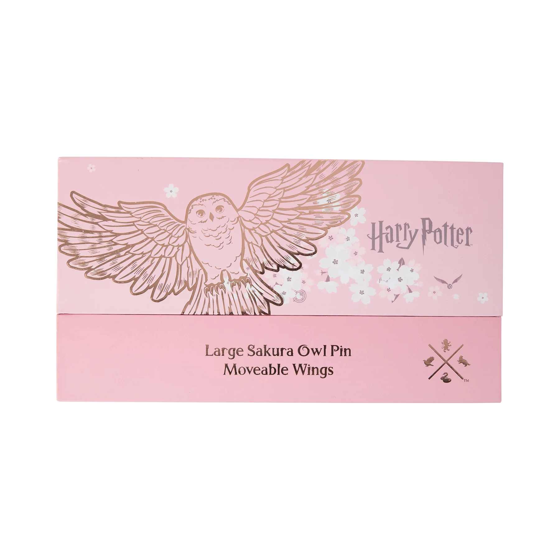 Sakura Owl Glitter Enamel Pin - Image 4