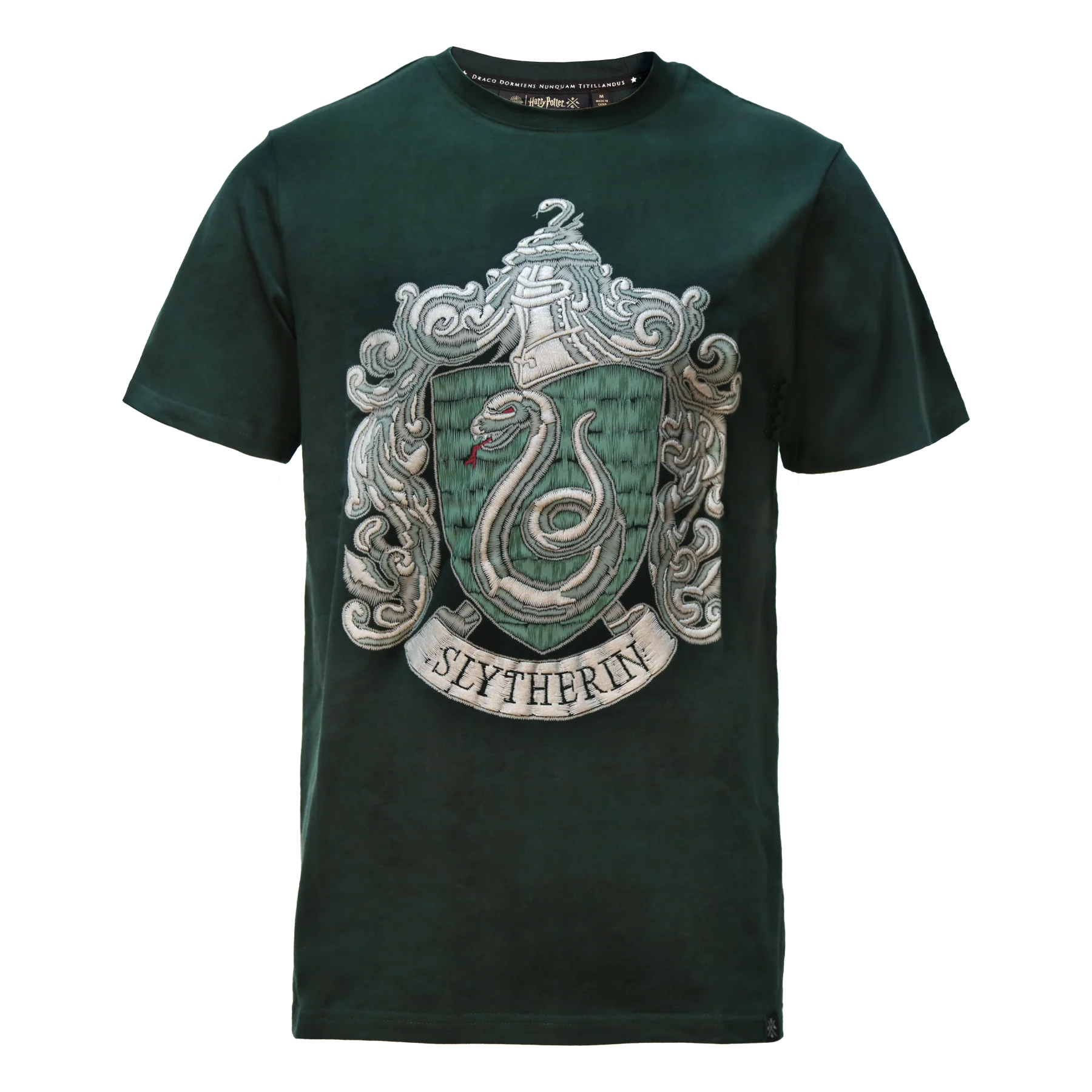 Slytherin Embroidery Print T-Shirt
