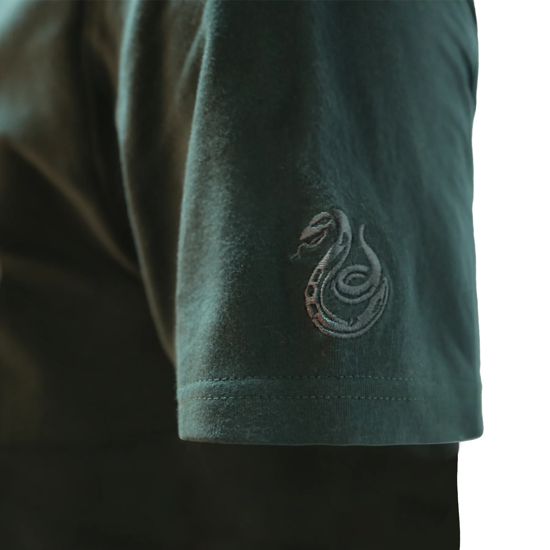 Slytherin Embroidery Print T-Shirt - Image 3