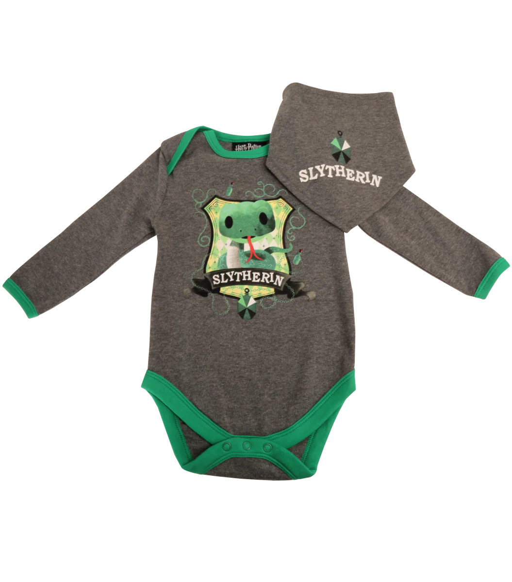 Slytherin Mascot Babygrow and Bib